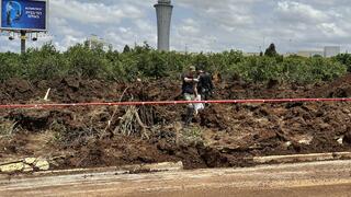 זירת הנפילה בנתב"ג
