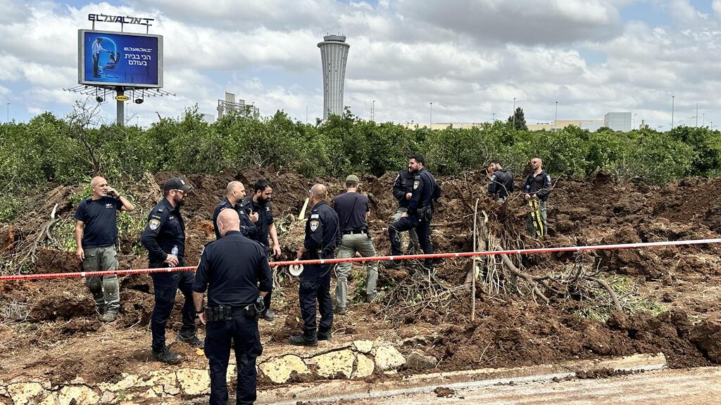 זירת הנפילה בנתב"ג