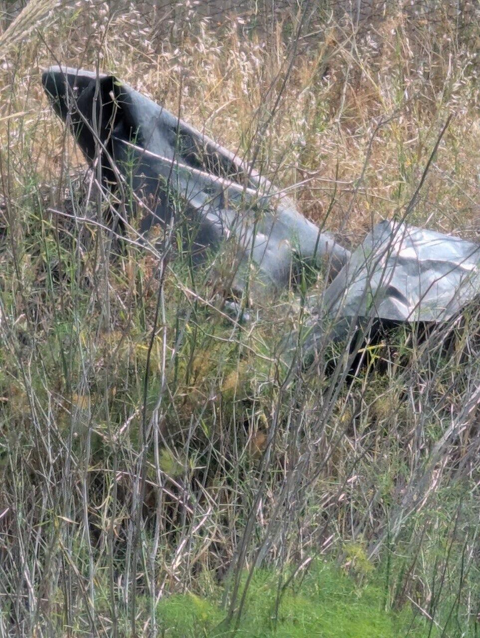 רסיס הטיל החות'י שנפל בנתב"ג