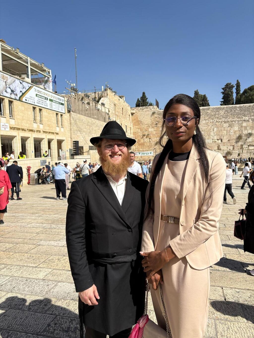 הרב דוד ברסלבסקי עם רעייתו