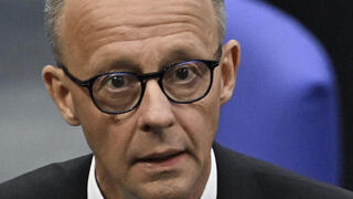 פרידריך מרץ הצבעה בפרלמנט של גרמניה