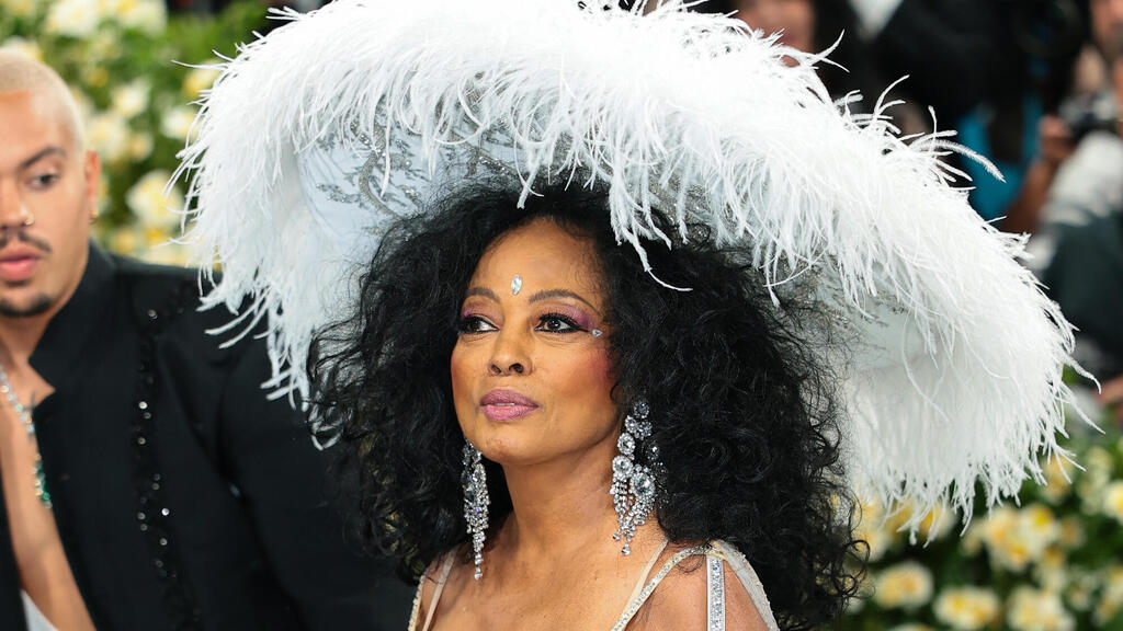 Diana Ross: One of hte most recognizable figures (Photo: Dimitrios Kambouris/Getty Images for The Met Museum/Vogue) דיאנה רוס בגאלה של המטרופוליטן, 2025