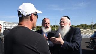 מפגש עיתונאים לקראת הילולת רשב”י בהר מירון עם שר ירושלים ומסורת ישראל, מאיר פרוש ומפקד מחוז הצפון, ניצב מאיר אליהו