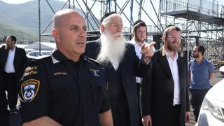 מפגש עיתונאים לקראת הילולת רשב”י בהר מירון עם שר ירושלים ומסורת ישראל, מאיר פרוש ומפקד מחוז הצפון, ניצב מאיר אליהו