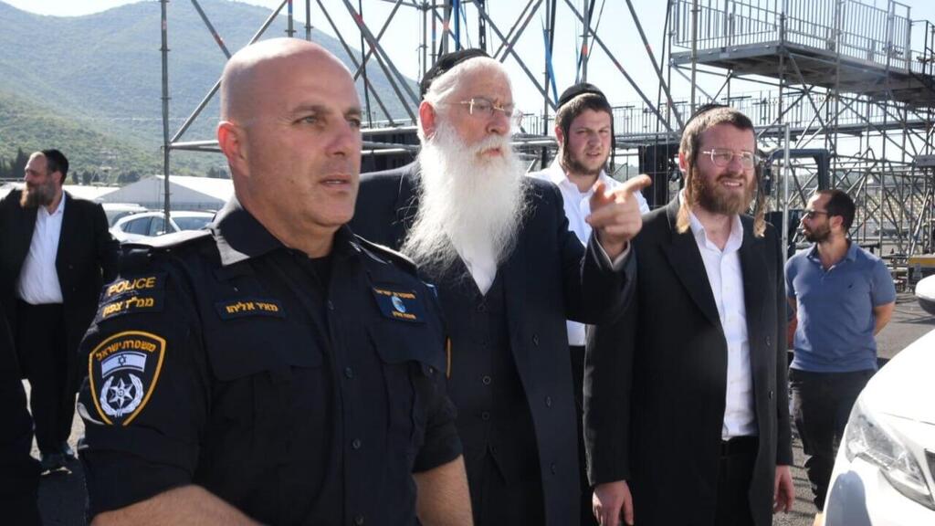 מפגש עיתונאים לקראת הילולת רשב”י בהר מירון עם שר ירושלים ומסורת ישראל, מאיר פרוש ומפקד מחוז הצפון, ניצב מאיר אליהו