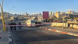 זירת פיגוע הדריסה בהר חברון שבחטיבת יהודה