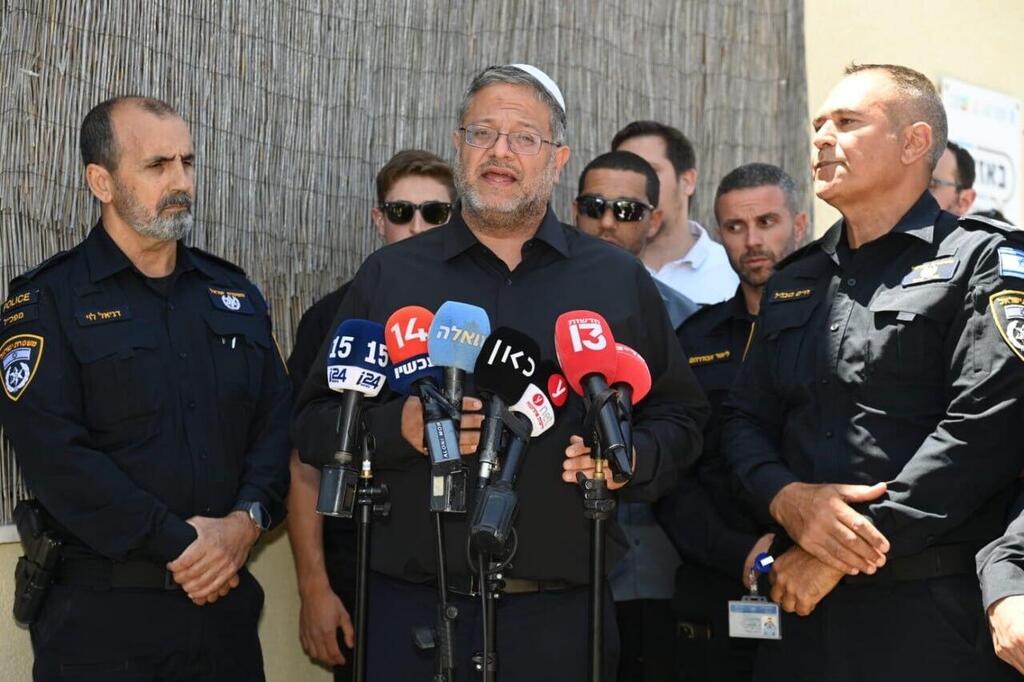 השר איתמר בן גביר בהצהרה על פעילות המשטרה בכפרים הערביים