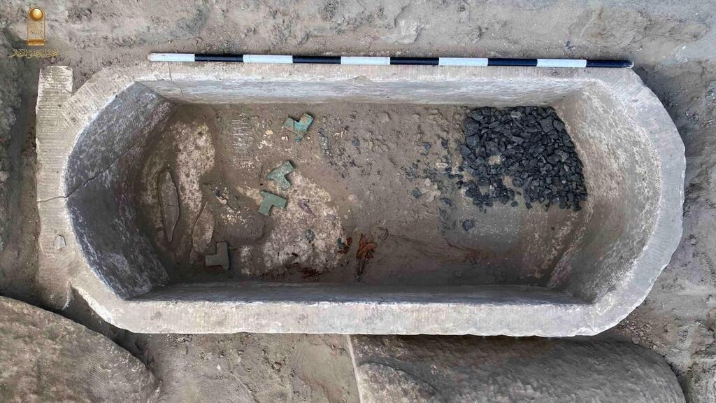 אחד המבנים העתיקים שהתגלו באתר תל אבו סייפי בסיני