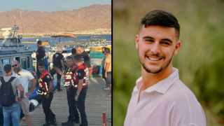 פינוי פצועים מזירת התהפכות הסירה באילת