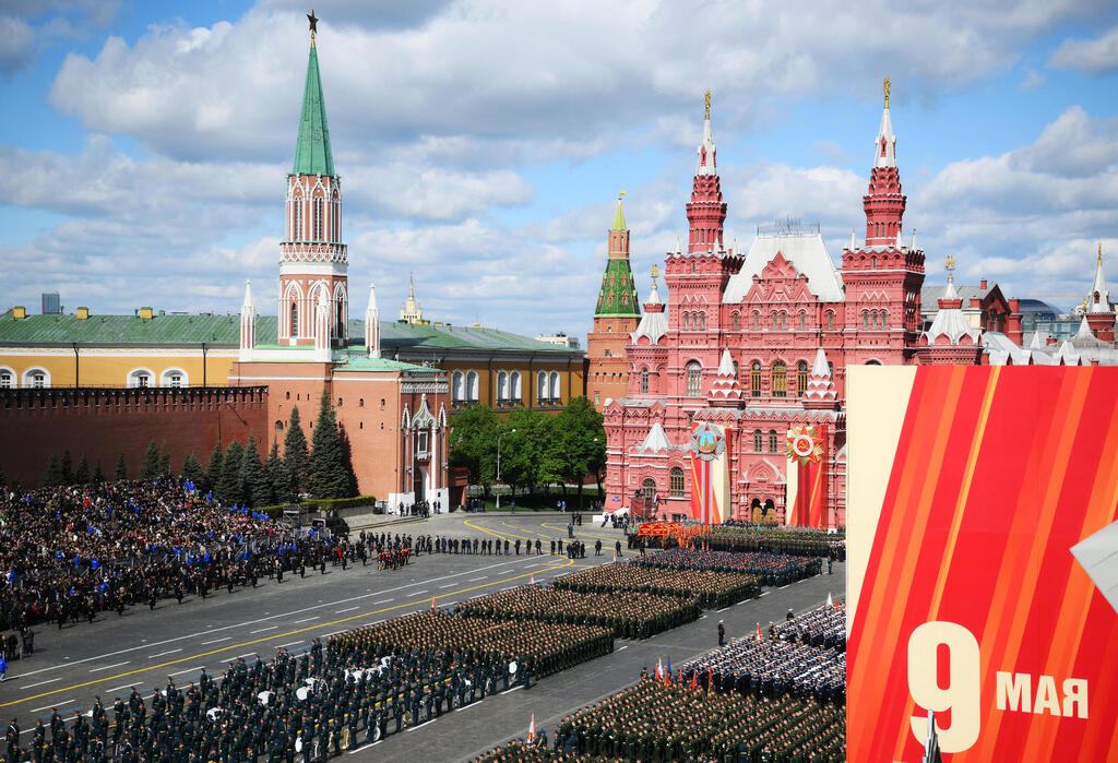 Парад Победы в Москве, 9 мая 2025 года (Фото: Alexei Maishev/Host agency RIA Novosti/Handout via REUTERS) צבא רוסיה מצעד ניצחון 80 שנה לניצחון הסובייטי במלחמת העולם השנייה ב מובסקבה