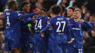 שחקני צ'לסי חוגגים 