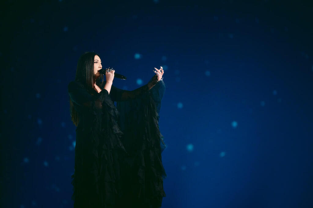 Yuval Raphael completes second rehearsal ahead of Eurovision semi-final (Photo: Alma Bengtsson \ EBU) יובל רפאל בחזרה השנייה לאירוויזיון