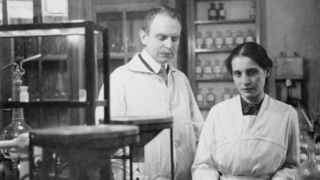 Otto Hahn and Lise Meitner in their Berlin laboratory, circa 1912
