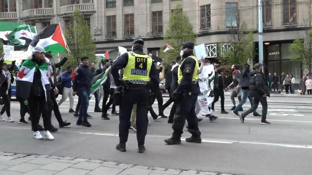 Pro-Palestinian demonstration in Stockholm 