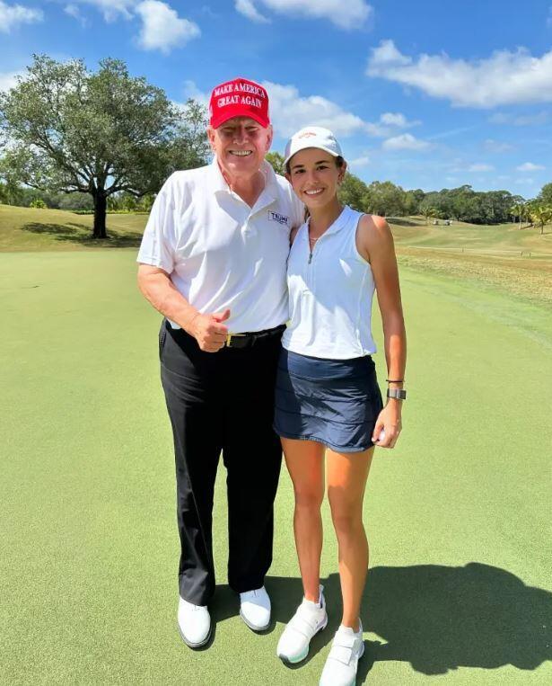 Kai with grandfather Trump (Photo: Instagram) קאי טראמפ