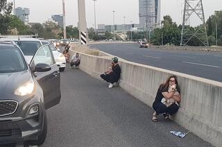 צומת רעננה בזמן אזעקה 