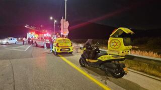 זירת פיגוע הירי בכביש 446 בין ברוכין לפדואל