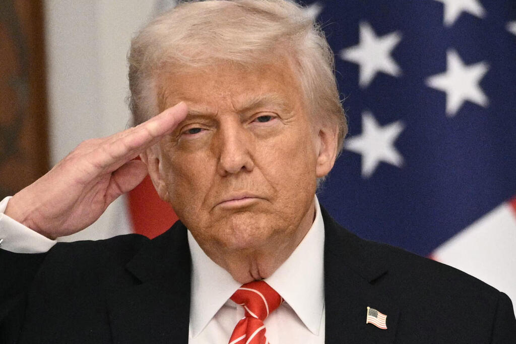 נשיא ארה"ב דונלד טראמפ עם אמיר קטאר