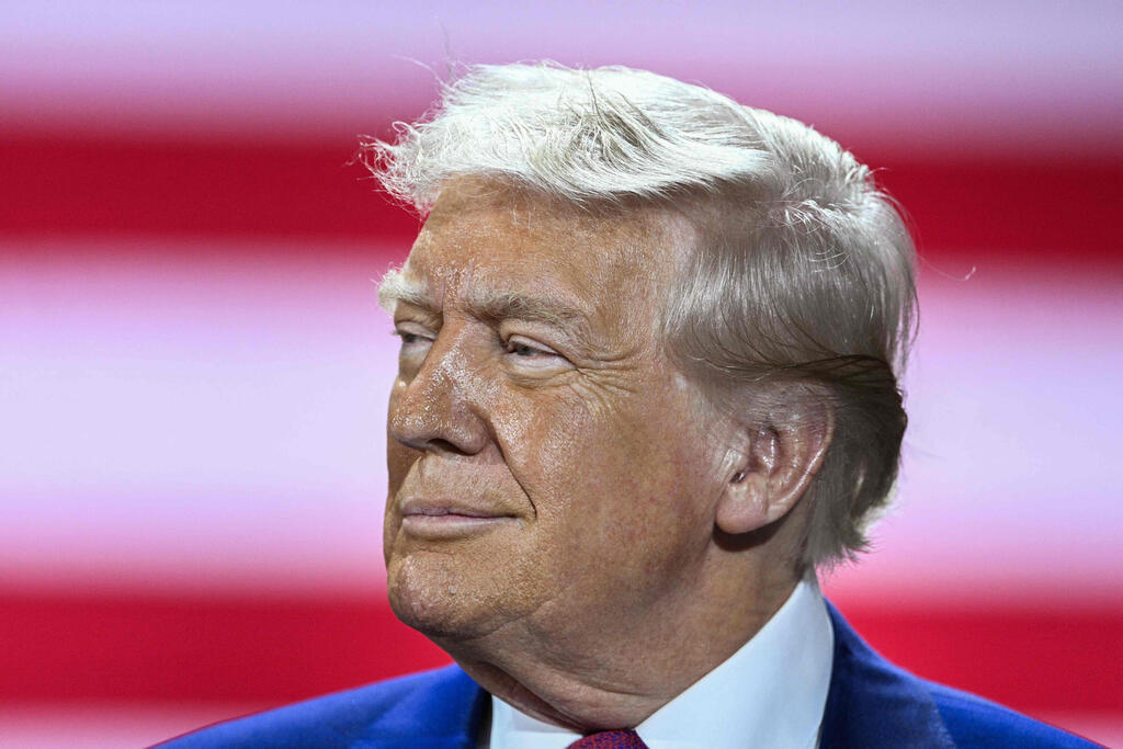 נשיא ארה"ב טראמפ בנאום ל חיילים של צבא ארה"ב ב בסיס אל-עודייד ב קטאר