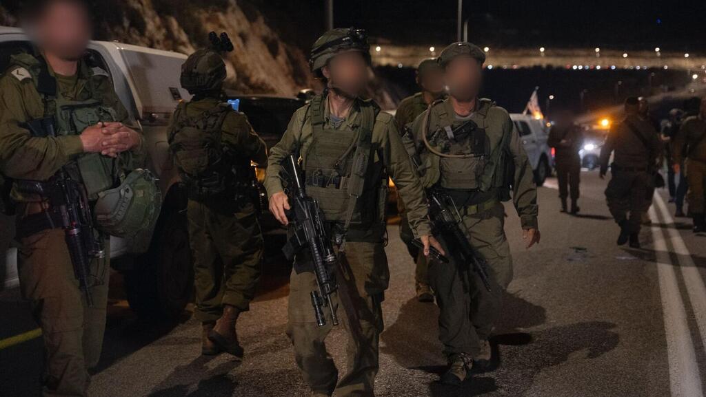 כוחות צה"ל בזירת הפיגוע בשומרון, ליד ברוכין