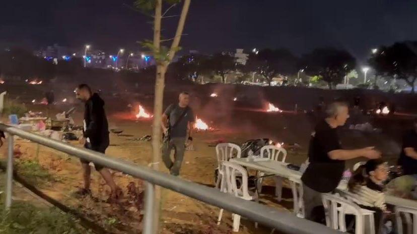 תושבים מתפנים מאיזור מדורות ל"ג בעומר בעקבות שיגור מתימן