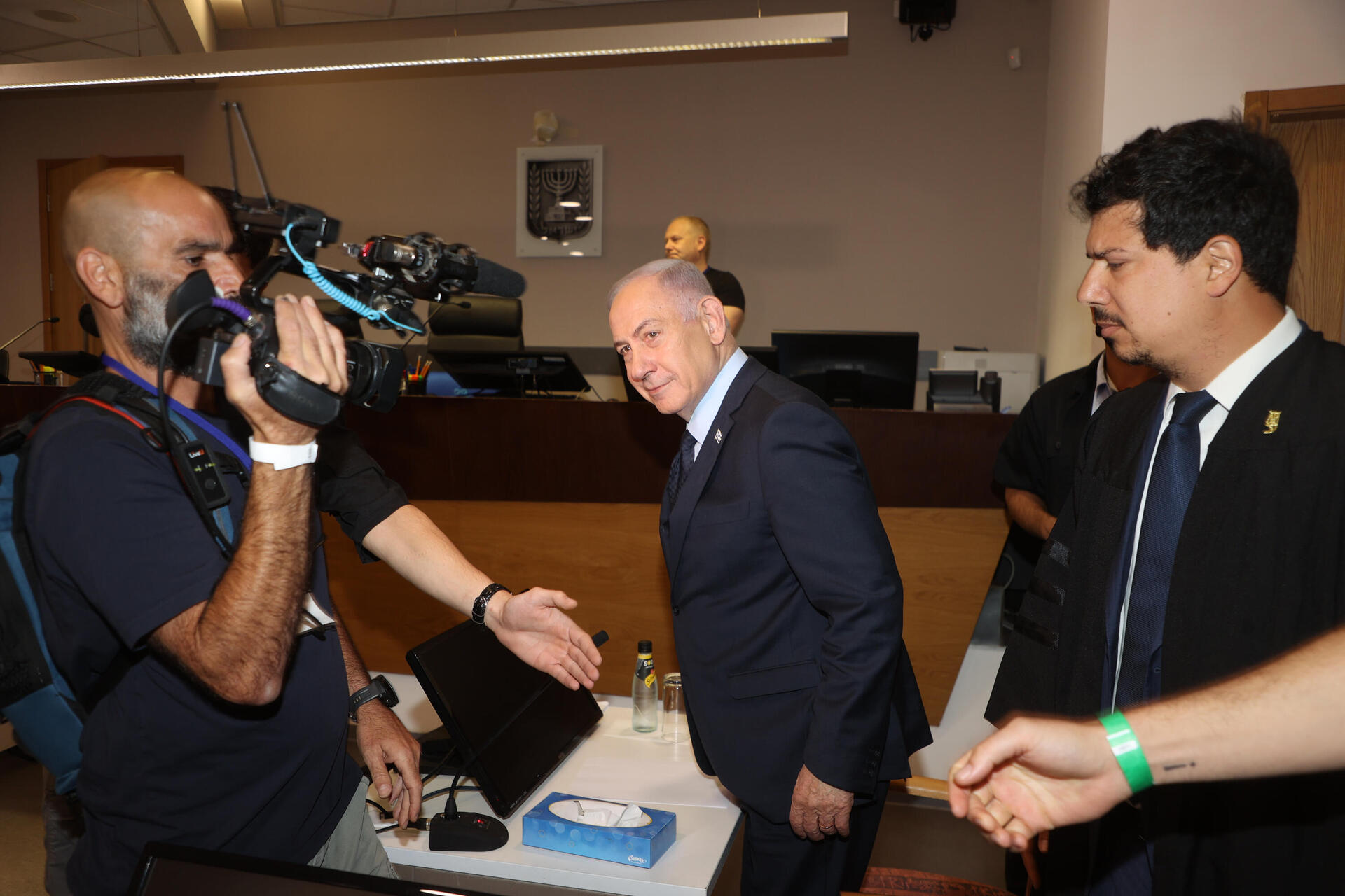 ראש הממשלה בנימין נתניהו בעוד דיון בבית-המשפט 