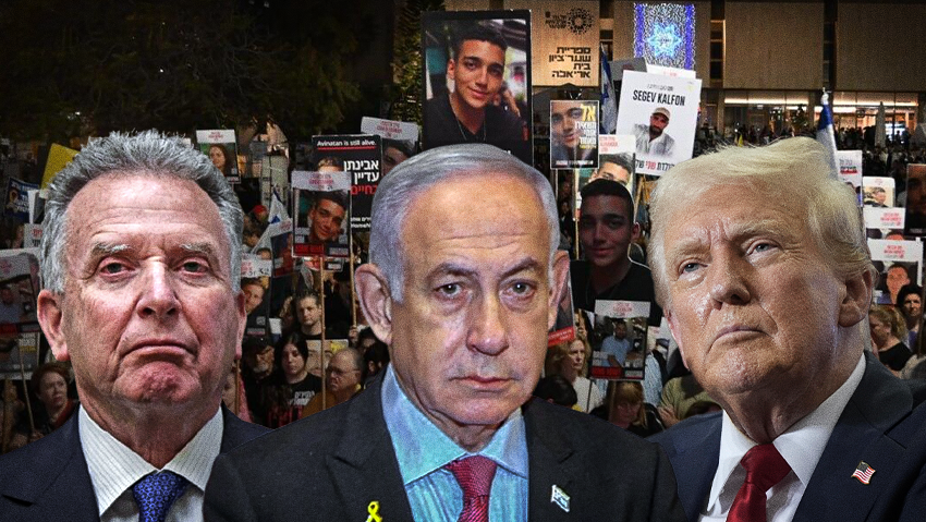 Steve Witkoff, Prime Minister Benjamin Netanyahu, U.S. President Donald Trump