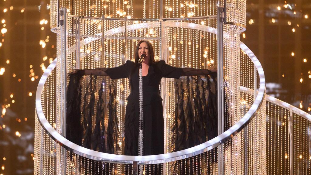 Yuval Raphael performs in the Eurovision Song Contest (Photo: Harold Cunningham / Getty Images) יובל רפאל מישראל באירוויזיון, 2025