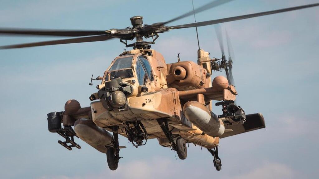 Apache attack helicopter (Photo: IDF) משרד הביטחון רוכש מחברת ׳אלביט מערכות׳ מערכות הגנה מתקדמות עבור מסוקי האפאצ׳י והבלקהוק של צה״ל בכ-200 מיליון ש״ח