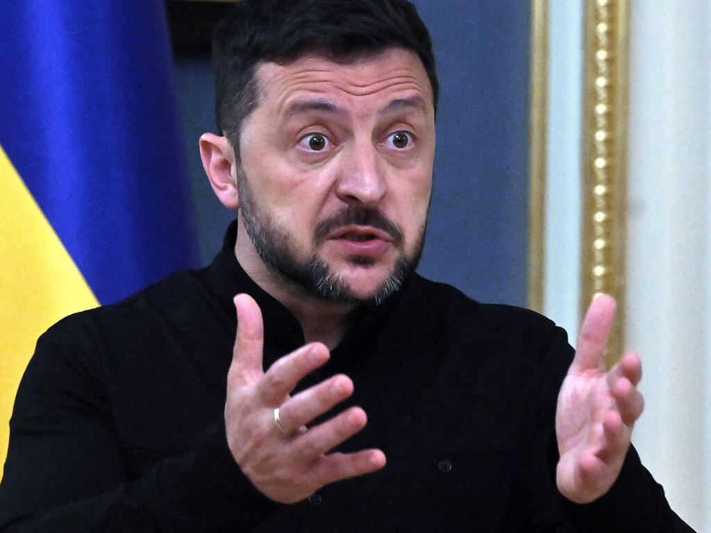 נשיא אוקראינה וולודימיר זלנסקי