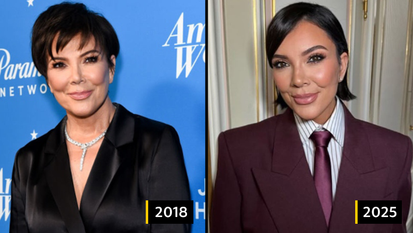 פחות דיסקרטית. קריס ג'נר (צילום: אינסטגרם, Presley Ann/Getty Images) קריס ג'נר