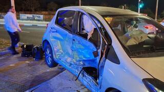 תאונת דרכים בין 2 כלי רכב ביציאה ממודיעין לצומת שילת