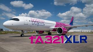 מטוס האיירבוס A321XLR הראשון של וויזאייר