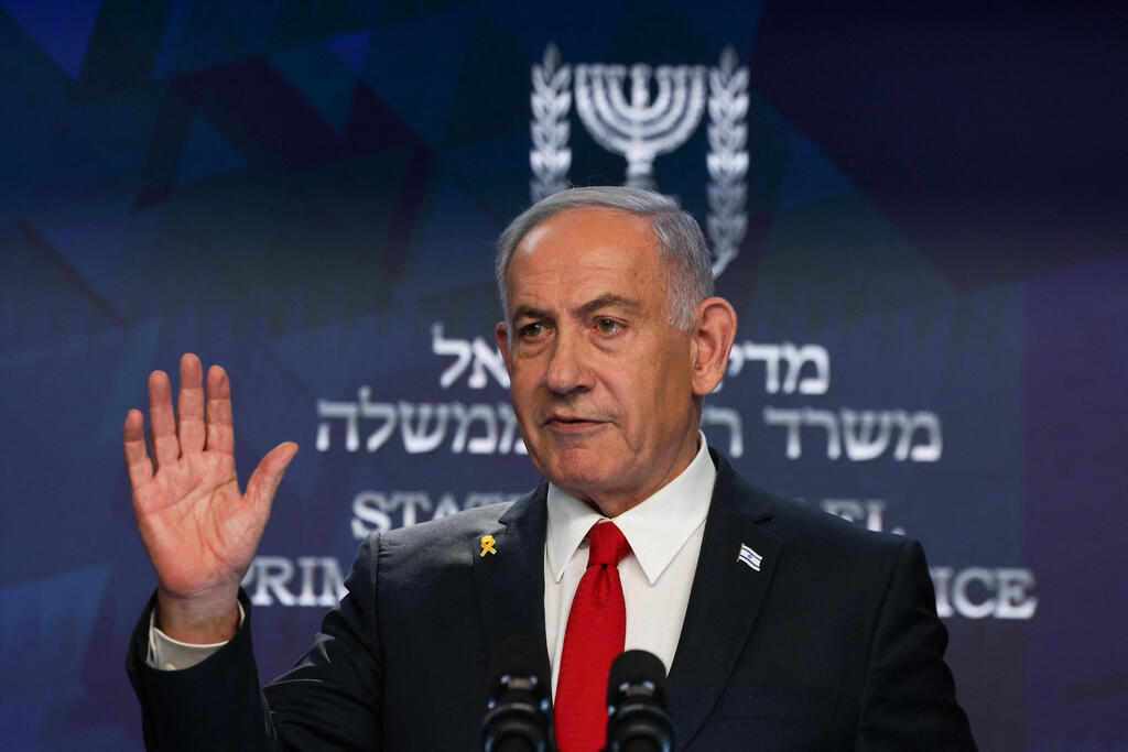 ראש הממשלה נתניהו במסיבת עיתונאים