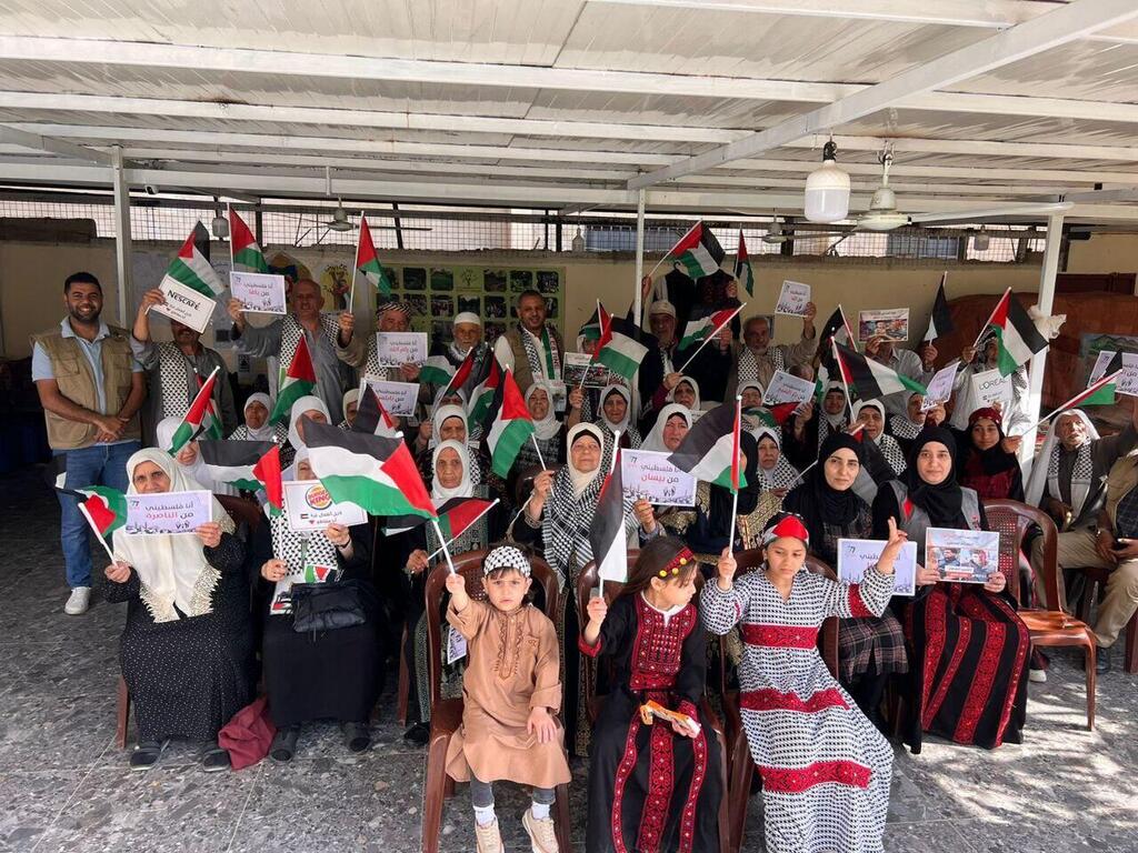 ציון ה"נכבה" במחנה הפליטים נהר אל-בארד בצפון לבנון