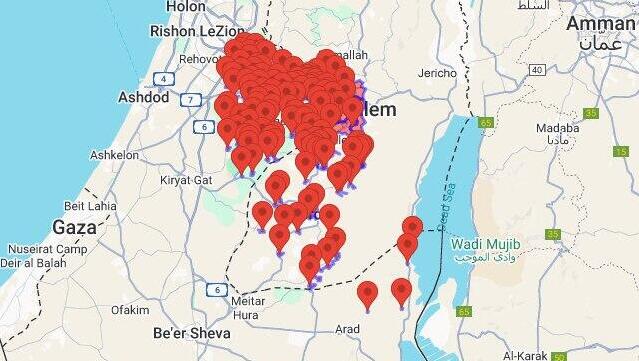 Sirens in the Jerusalem area following Houthi launch