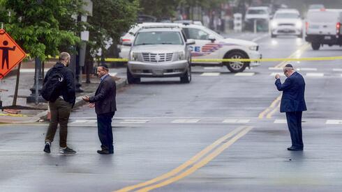זירת הפיגוע בוושינגטון