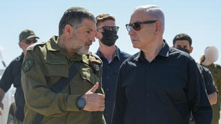 ראש הממשלה נתניהו עם האלוף זיני, ראש השב"כ החדש