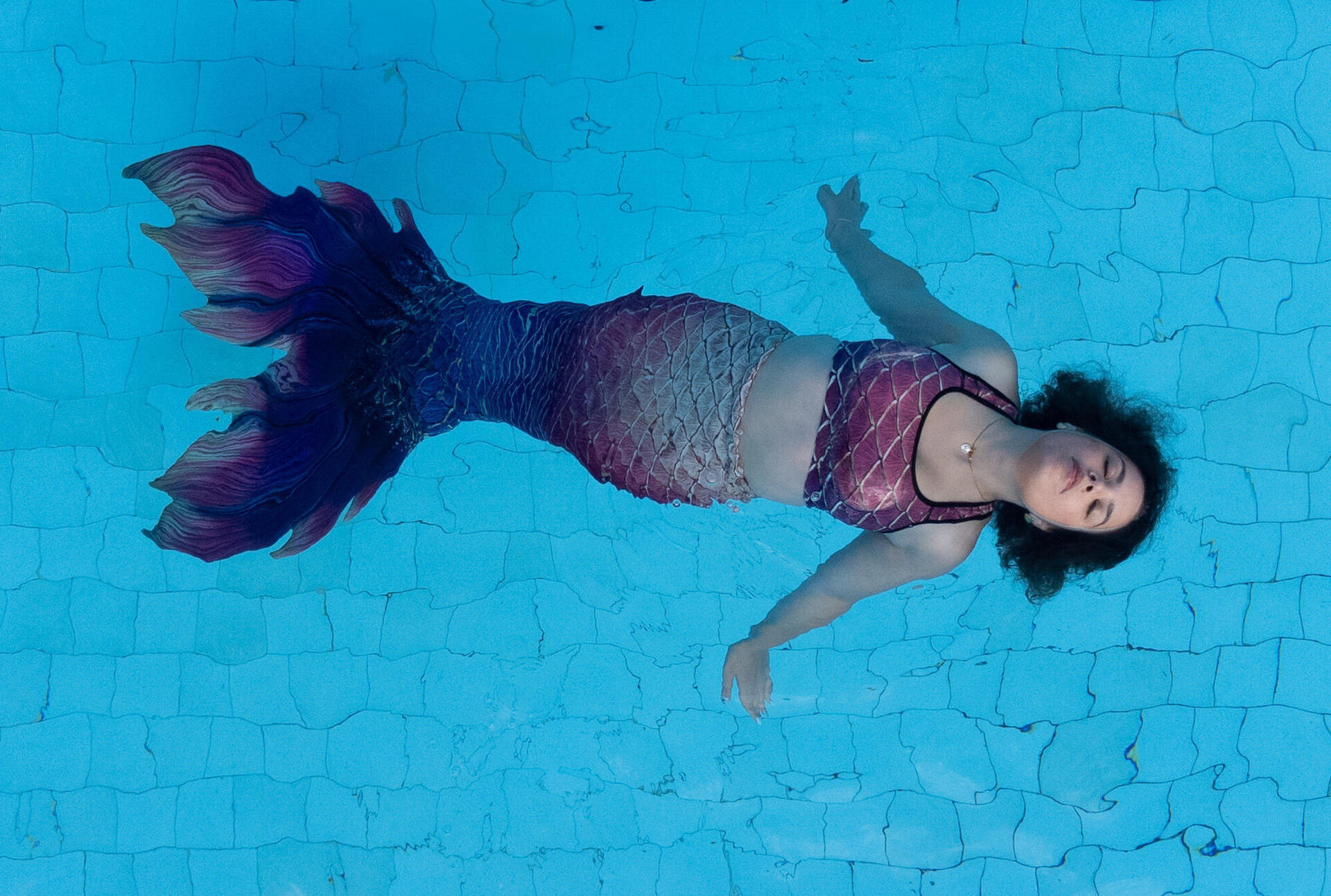 בת הים הקטנה. טל גולן באימון לקראת אליפות העולם 