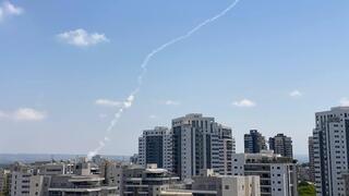 שיגור מיירט באזור חדרה בעקבות שיגור טיל מתימן