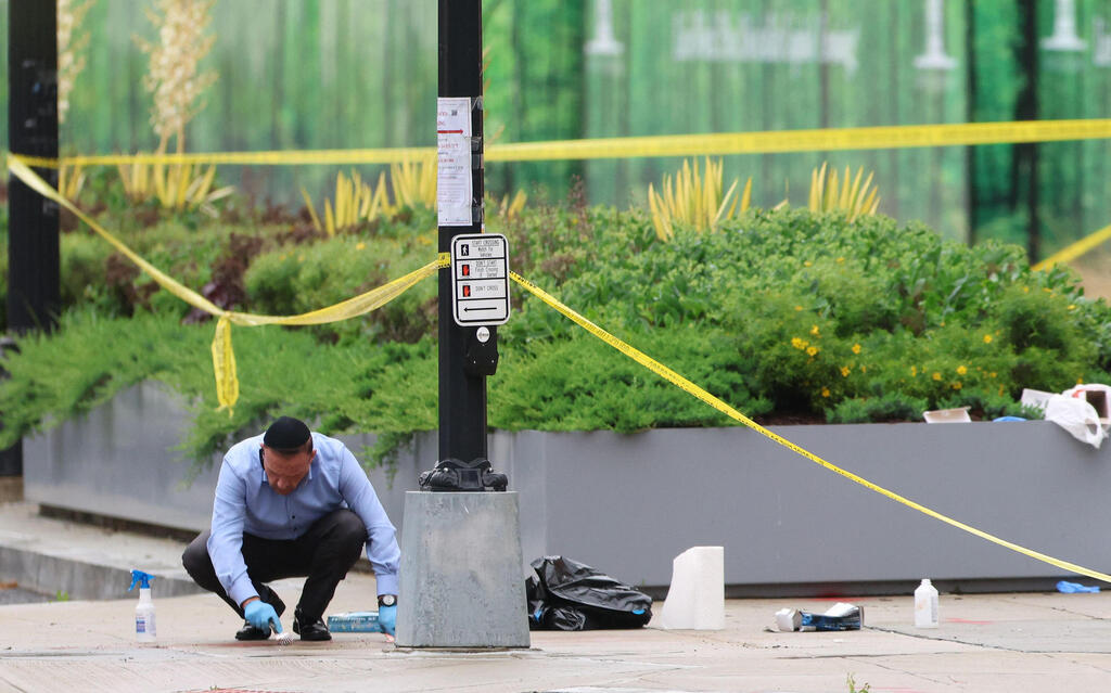 The scene of the attack in Washington, D.C. (Photo: TASOS KATOPODIS / GETTY IMAGES NORTH AMERICA / AFP) וושינגטון