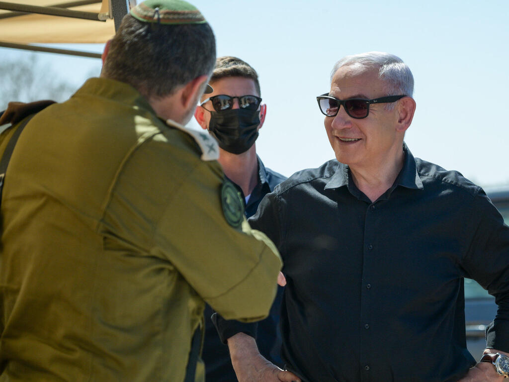 ראש הממשלה נתניהו עם האלוף זיני, ראש השב"כ החדש