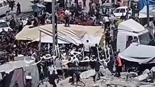 גניבת משאיות סיוע בעיר עזה
