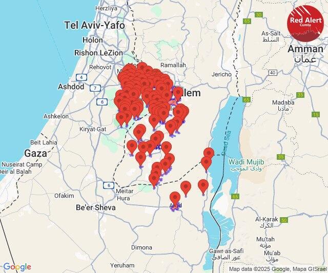 Sirens warn of Houthi missile strike 