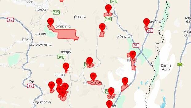 אזעקות בבקעה ובשומרון