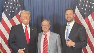 בשארה בישארה בחבח עם דונלד טראמפ וג'יי די ואנס