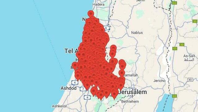 Sirens across central Israel