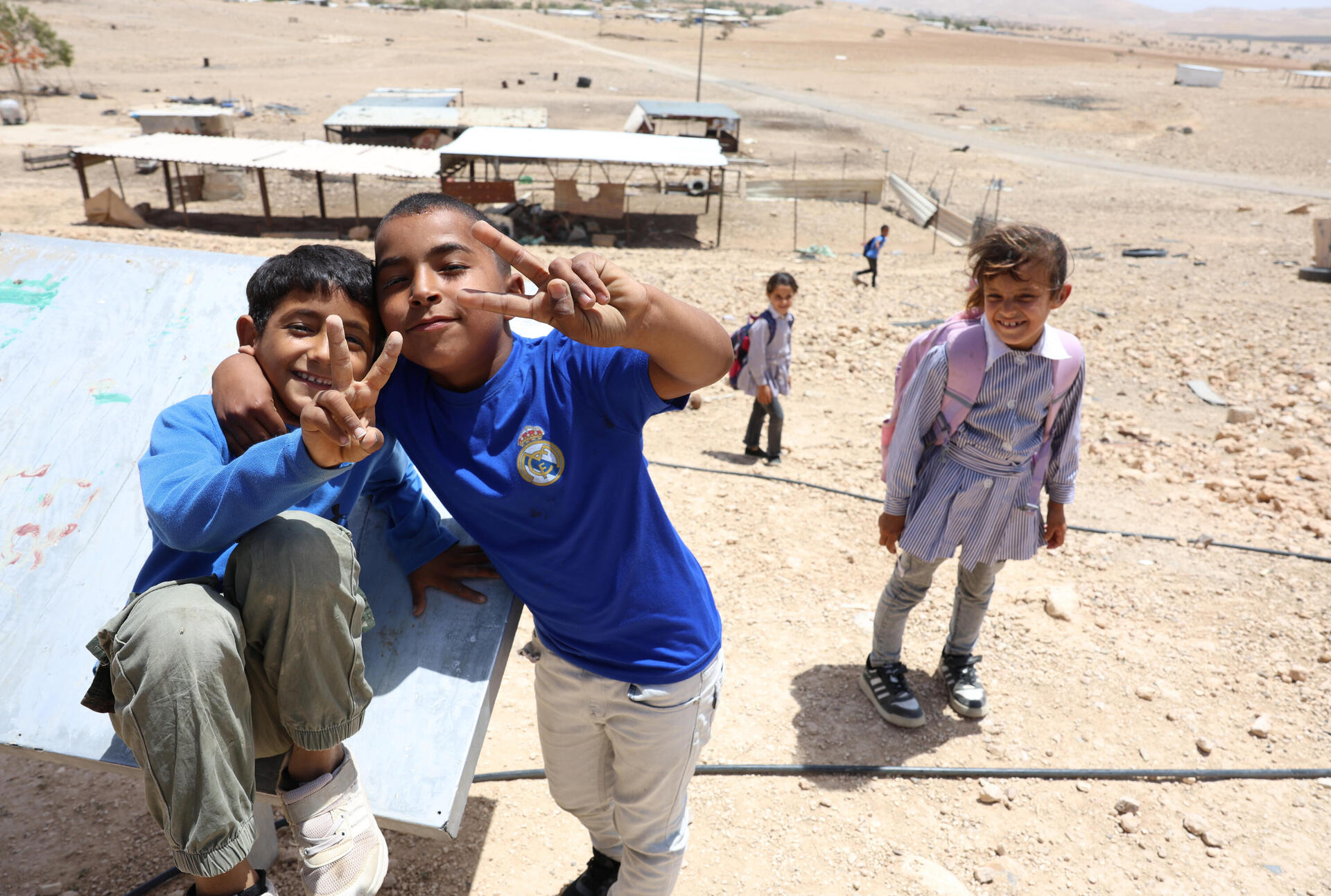 	ילדים בראס אל-עין עוג'ה בבקעת הירדן 