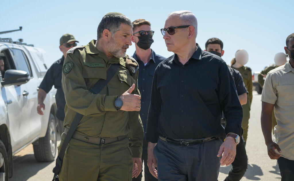 Давид Зини и Биньямин Нетаниягу (Фото: Мааян Туаф, ЛААМ) דוד זיני ובנימין נתניהו