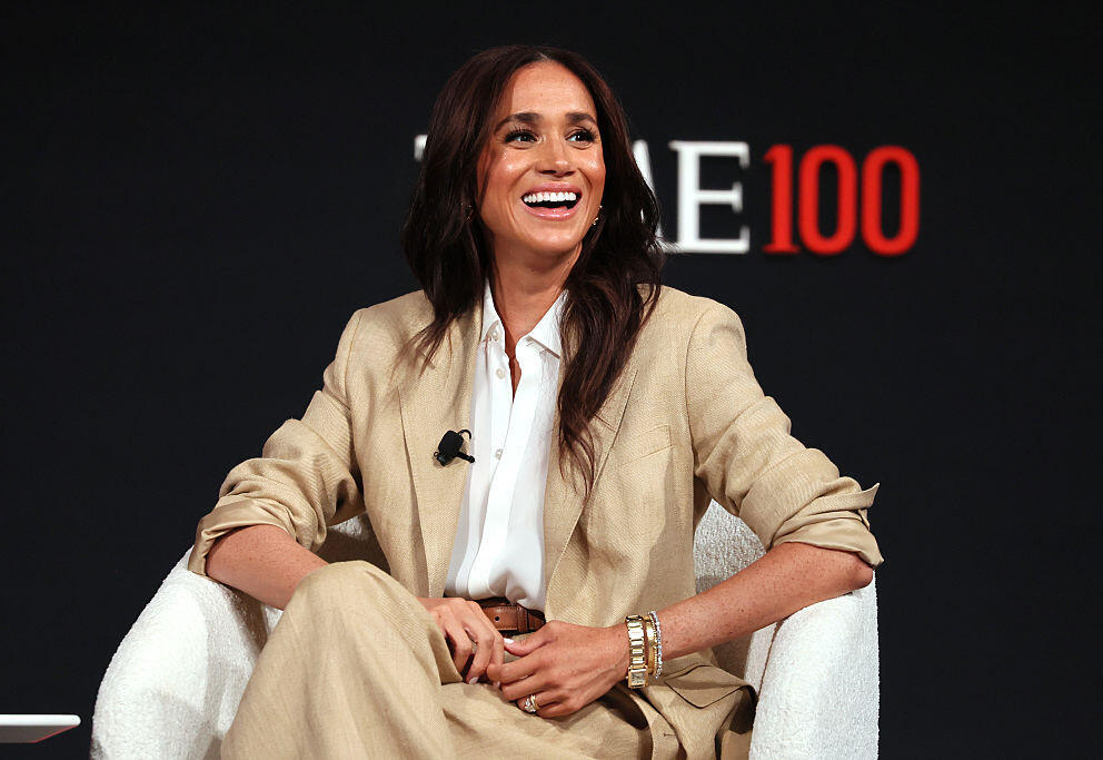 סולחה? הצחקתם אותה (צילום: Jemal Countess/Getty Images for TIME) מייגן מרקל